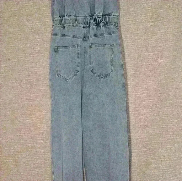 Gilli Denim Sleeveless Jumpsuit Size 2 #94 - Picture 3 of 15